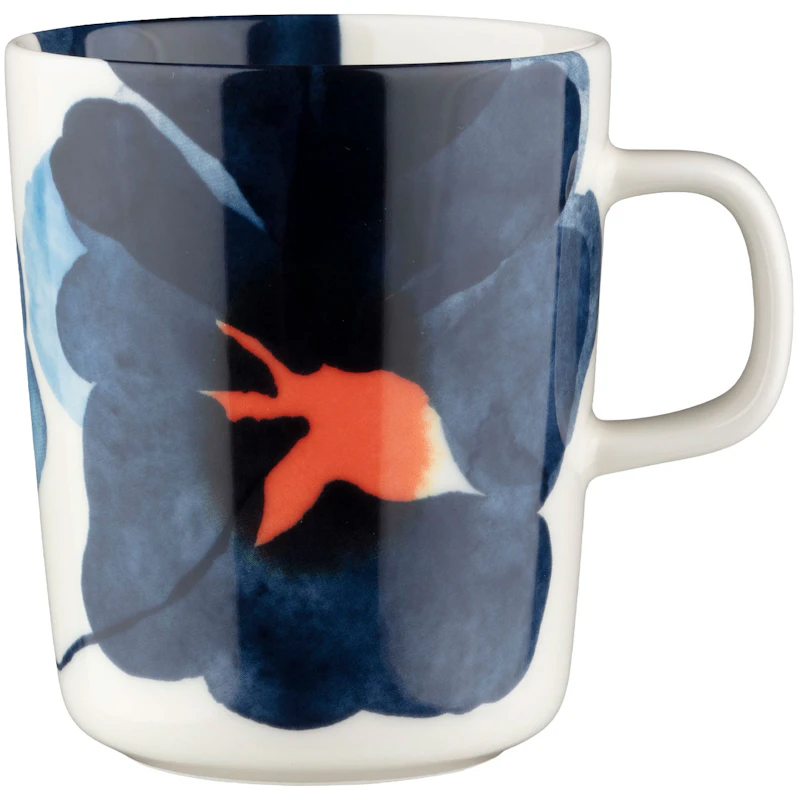 Valssi Mug 25 cl, White / Blue / Orange