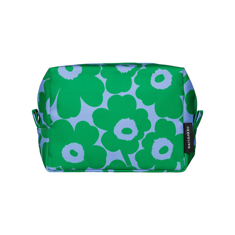 VIlja Mini Unikko Toilet Bag, Green / It Blue