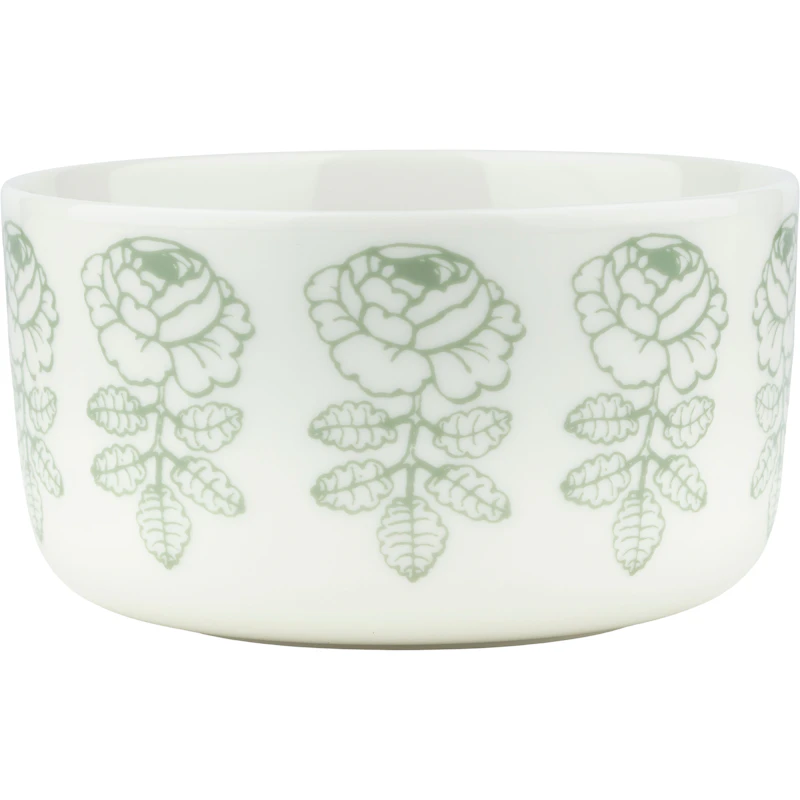 Wedding Rose Bowl 50 cl, White / Sage