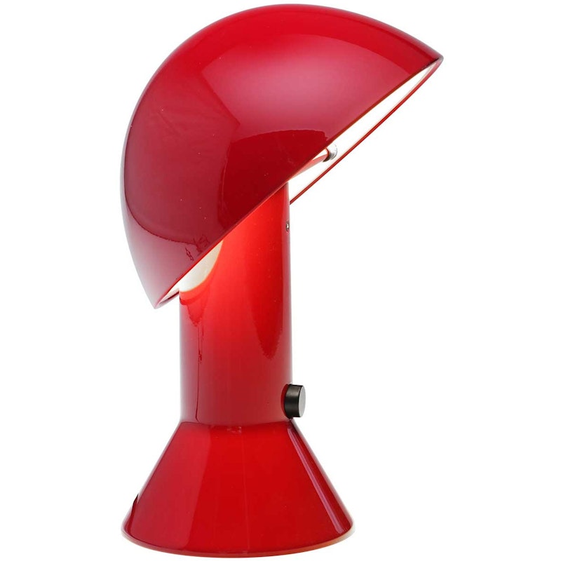 Elmetto Table Lamp, Ruby Red