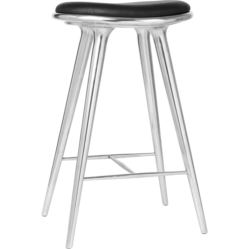 High Stool 74 cm, Recycled Aluminium