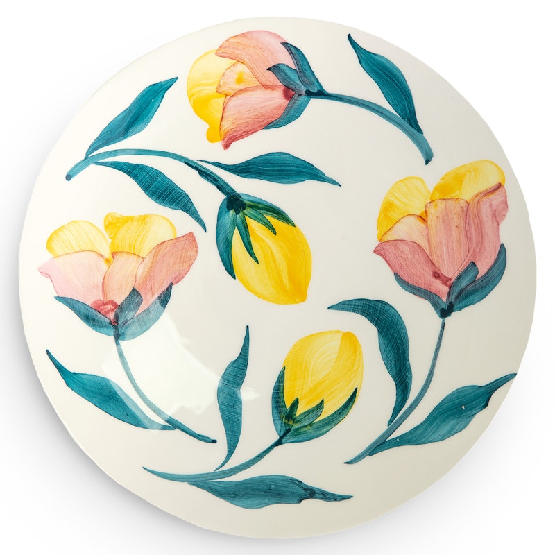 Flowers Plate Tulips, 20 cm