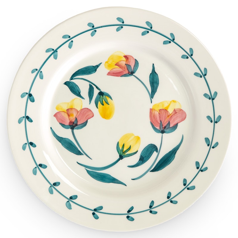 Flowers Plate Tulips, 28 cm