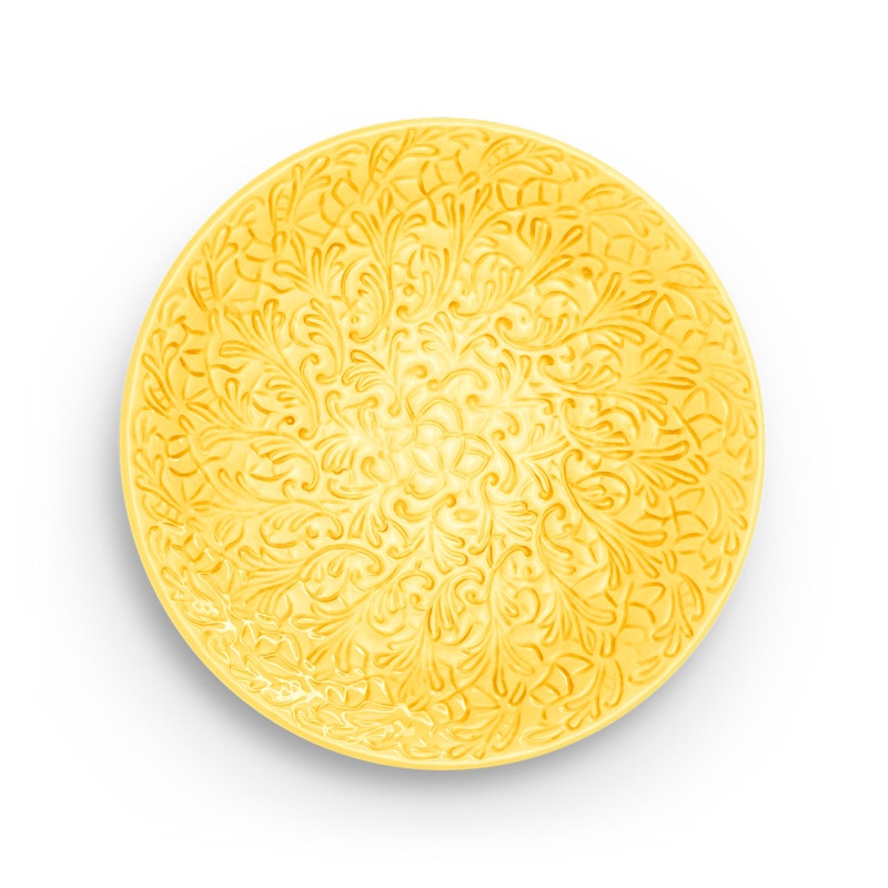 Lace Plate 20 cm, Yellow