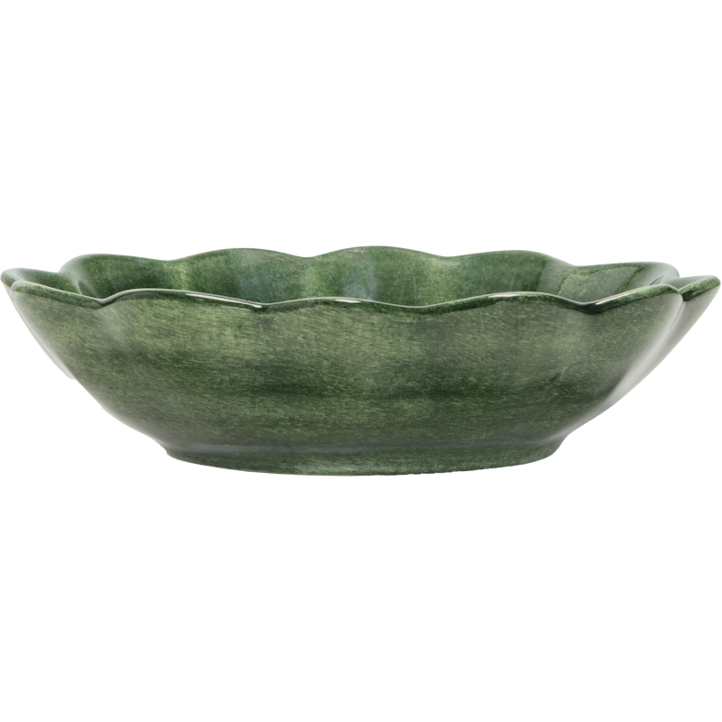 Oyster Bowl 16x18 cm, Forest Green
