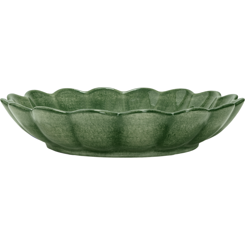 Oyster Bowl 24 cm, Forest Green