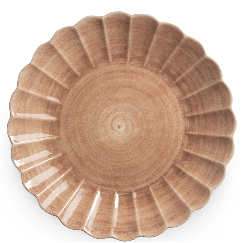Oyster Dish 42 cm, Cinnamon