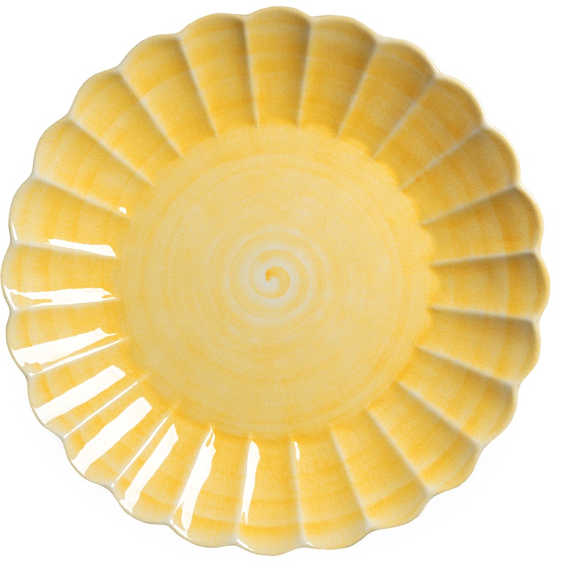 Oyster Dish 42 cm, Yellow