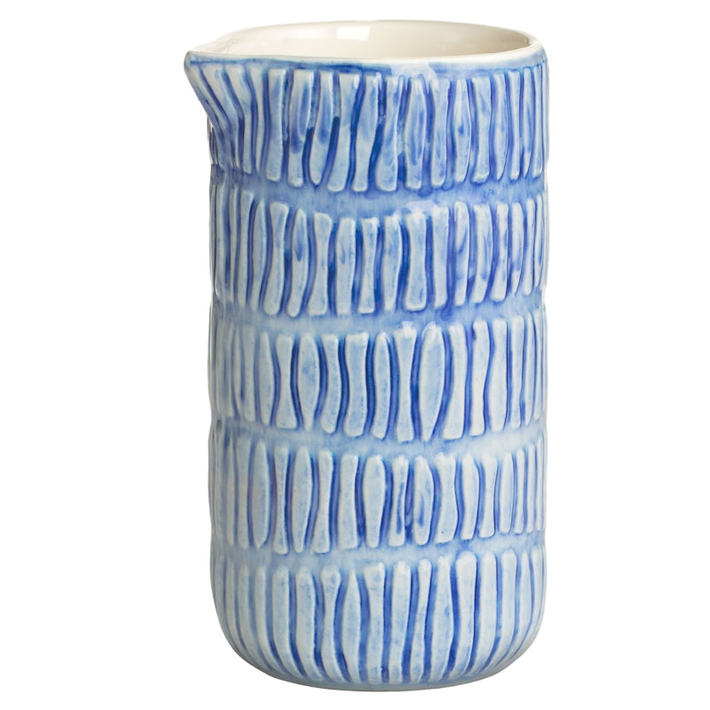Stripes Jug 30 cl, Light blue