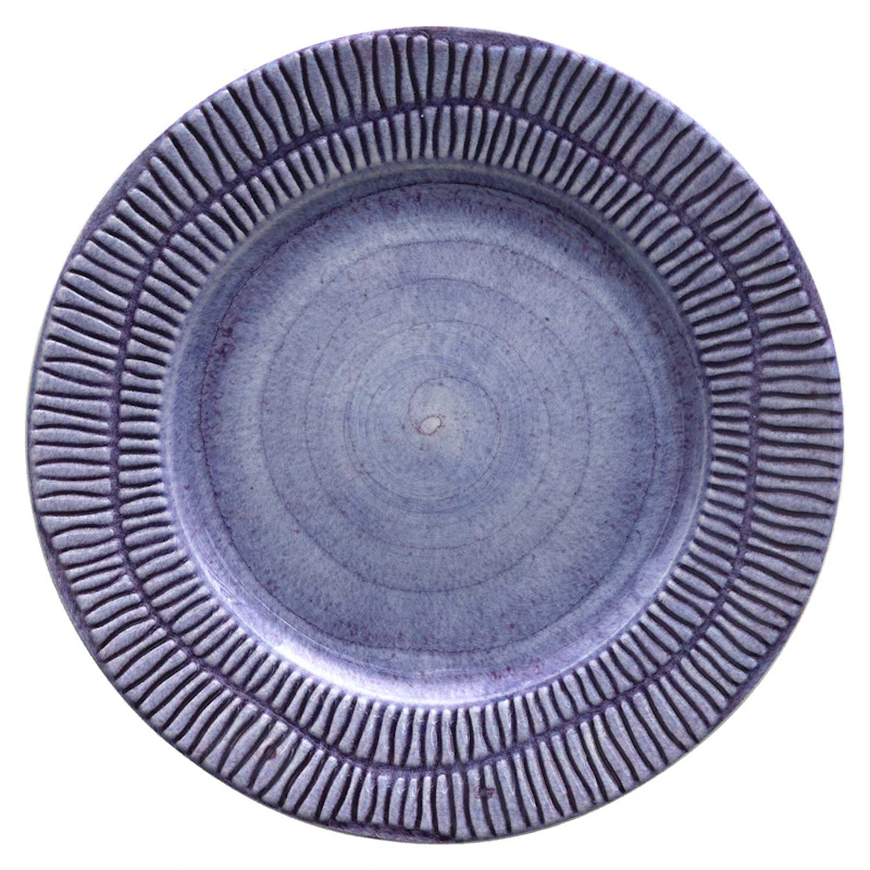Stripes Plate 21 cm, Violet