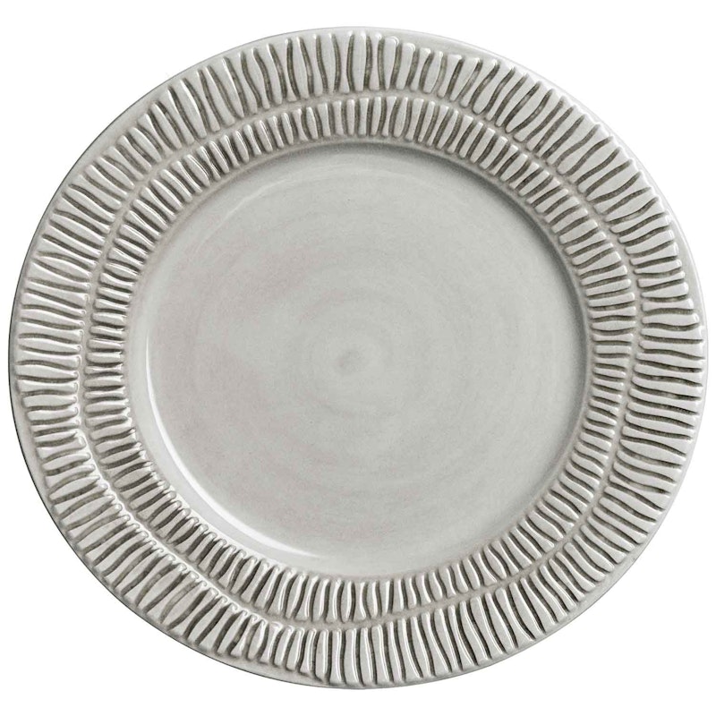 Stripes Plate 21 cm, Grey 