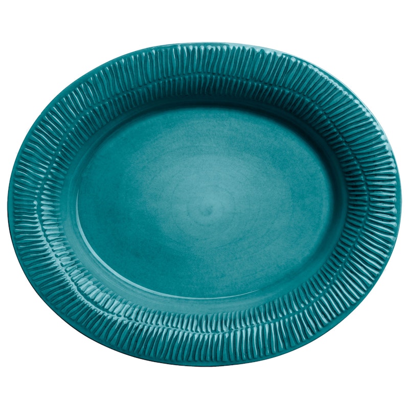 Stripes Platter 35x30 cm, Ocean 