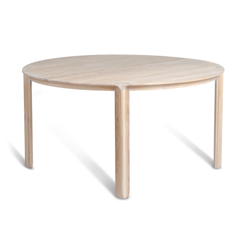 Amor Dining Table White Oiled Oak, Ø140 cm