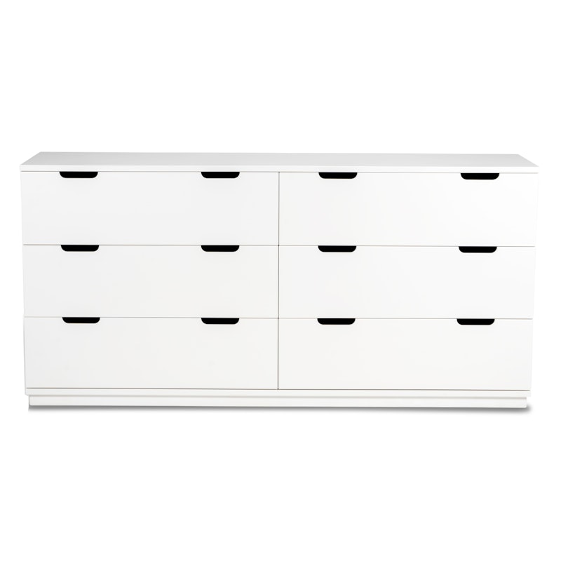 Aoko Chest Of Drawers With 6 Drawers, White