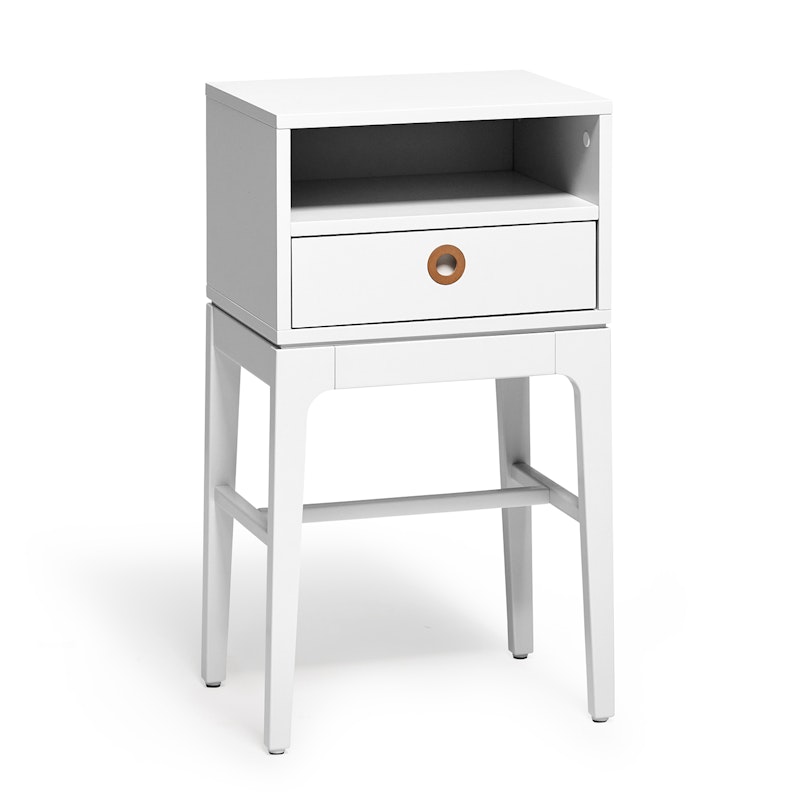 Höllviken Bedside Table Tall Legs, Light Grey