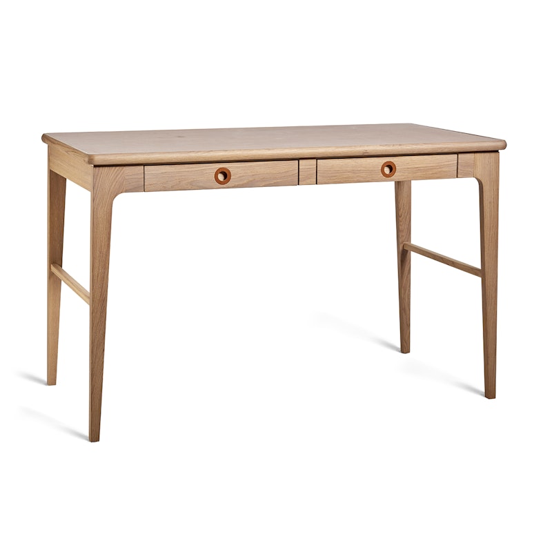 Höllviken Desk, White Pigmented Oak