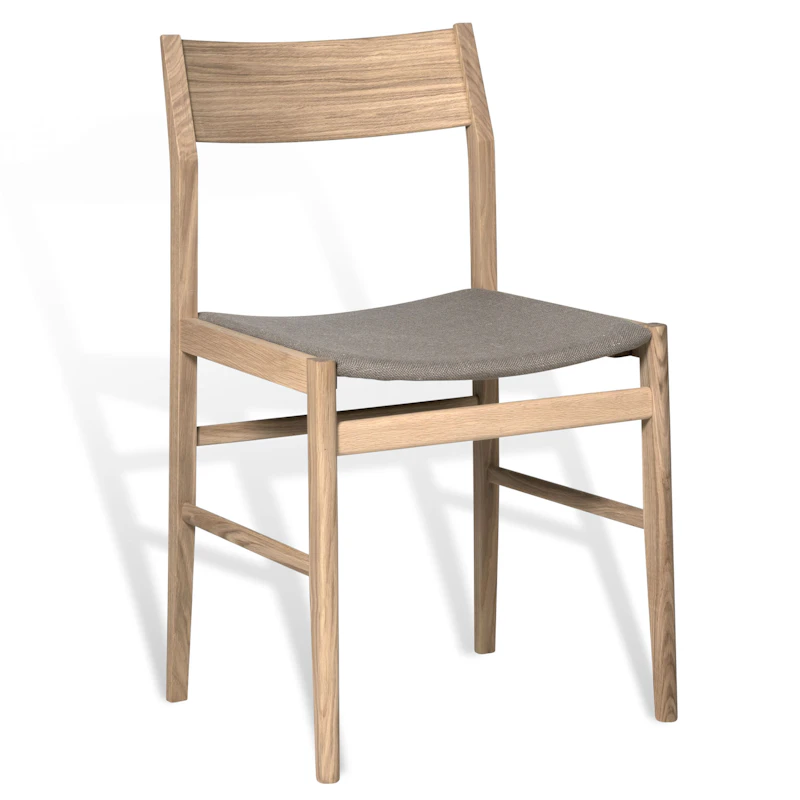 Siza Chair, White Pigmented Oak / Beige