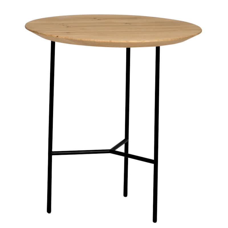 Tribeca Side Table Lacquered Oak / Black, 47 cm