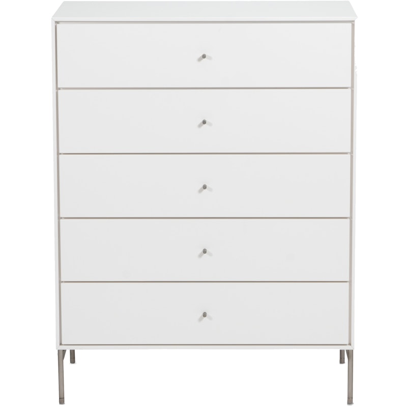 Volt Chest of Drawers 5 drawers, White Lacquer