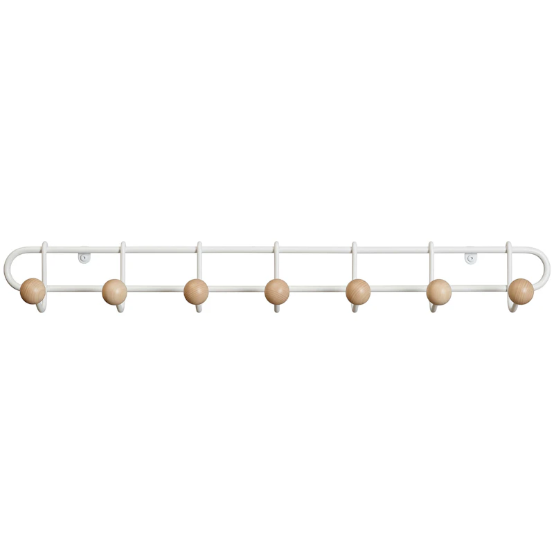 Bill Slim Coat Rack, White