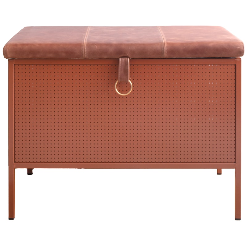 Frank Storage Bench, Cinnamon / Vintage Cognac