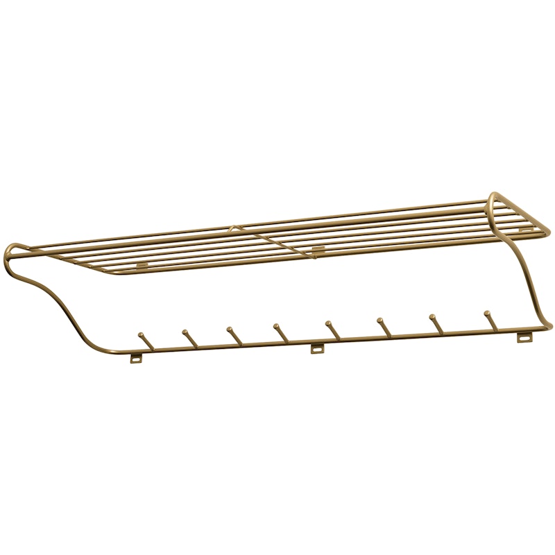 Hat Rack L, Brass