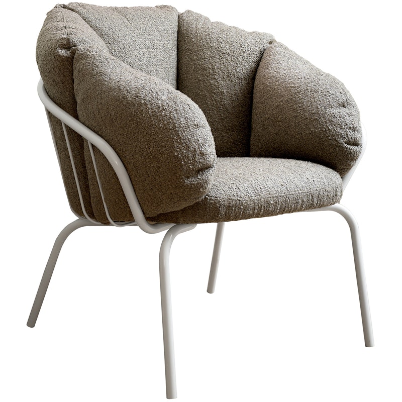 Same Easy Armchair, Taupe / White