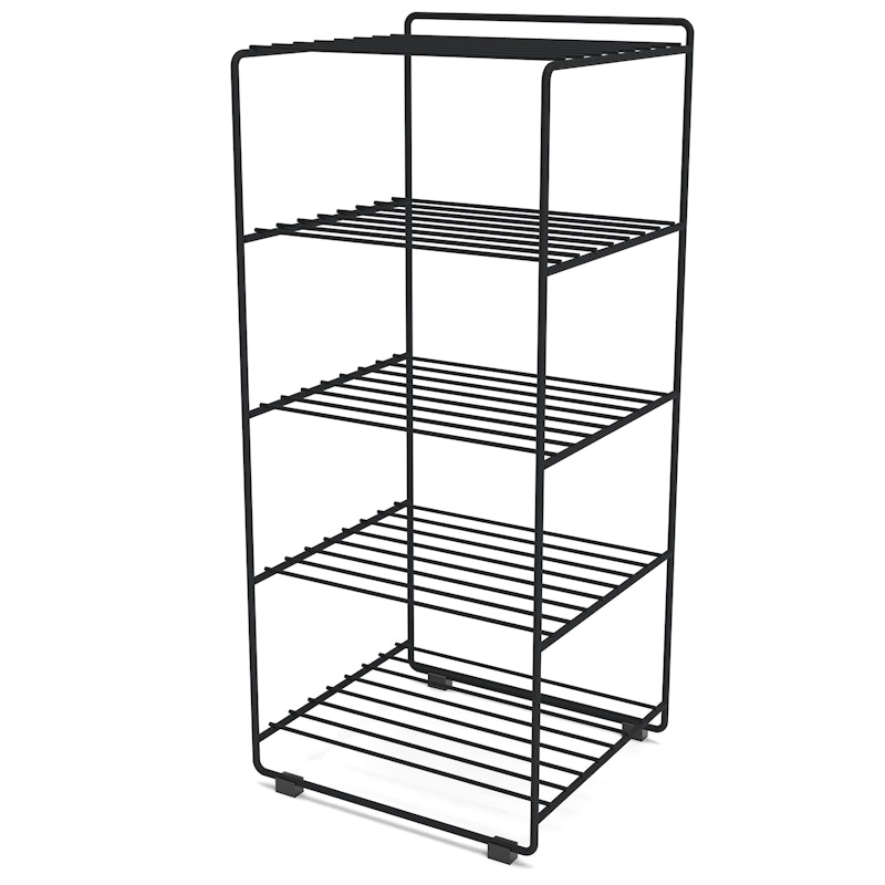 Shoescraper Shoe Rack, Black
