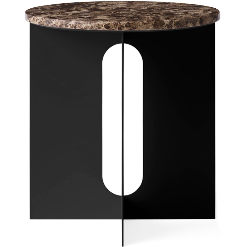 Androgyne Side Table, Black / Emperador Marble