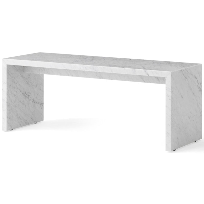 Plinth Bridge Coffee Table, Carrara