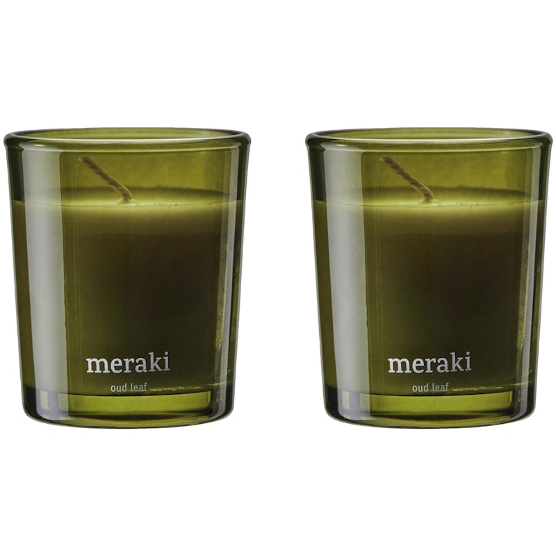 Scented Candle 2-pack, Oud leaf