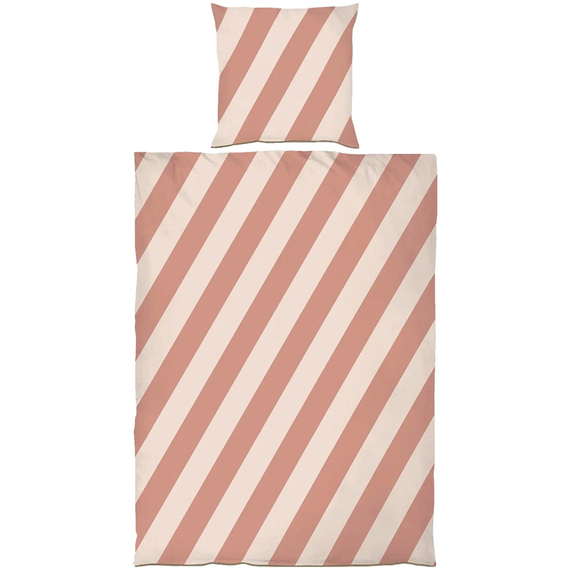 Diagonal Bed Set 140x200 + 60x63 cm, Sand / Brick