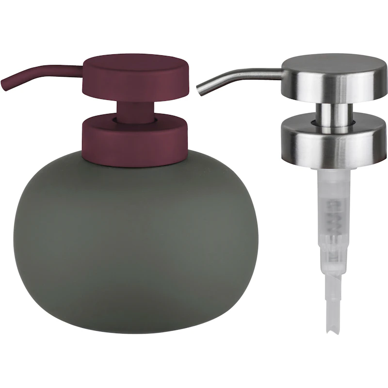 Lotus Play Dispenser Low With 2 Pumps, Dark Olive
