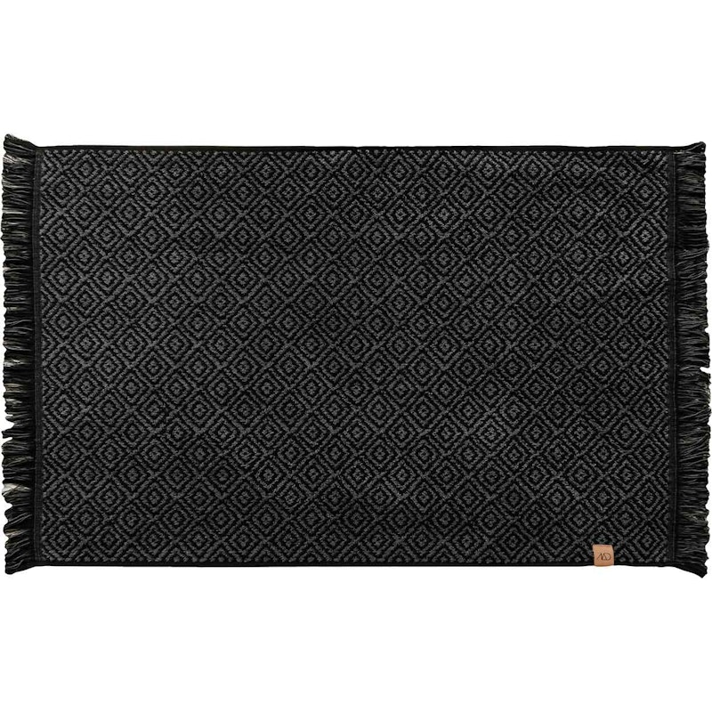 MOROCCO Bath Mat, Black / Grey