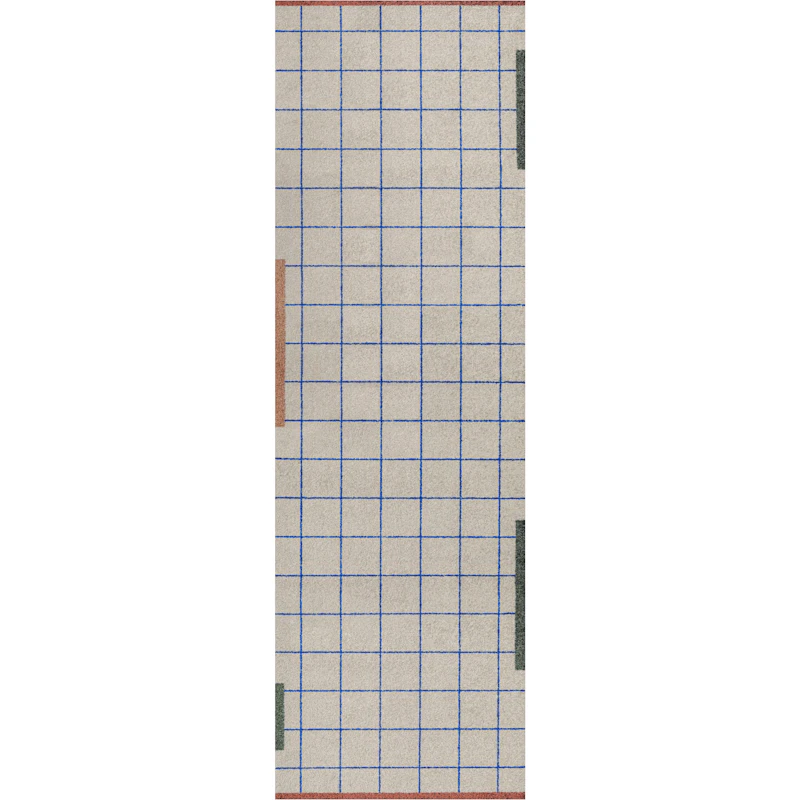 Network Plastic Rug Sand, 77x240 cm