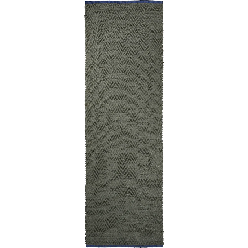 Notes Rug 80x245 cm, Olive Green