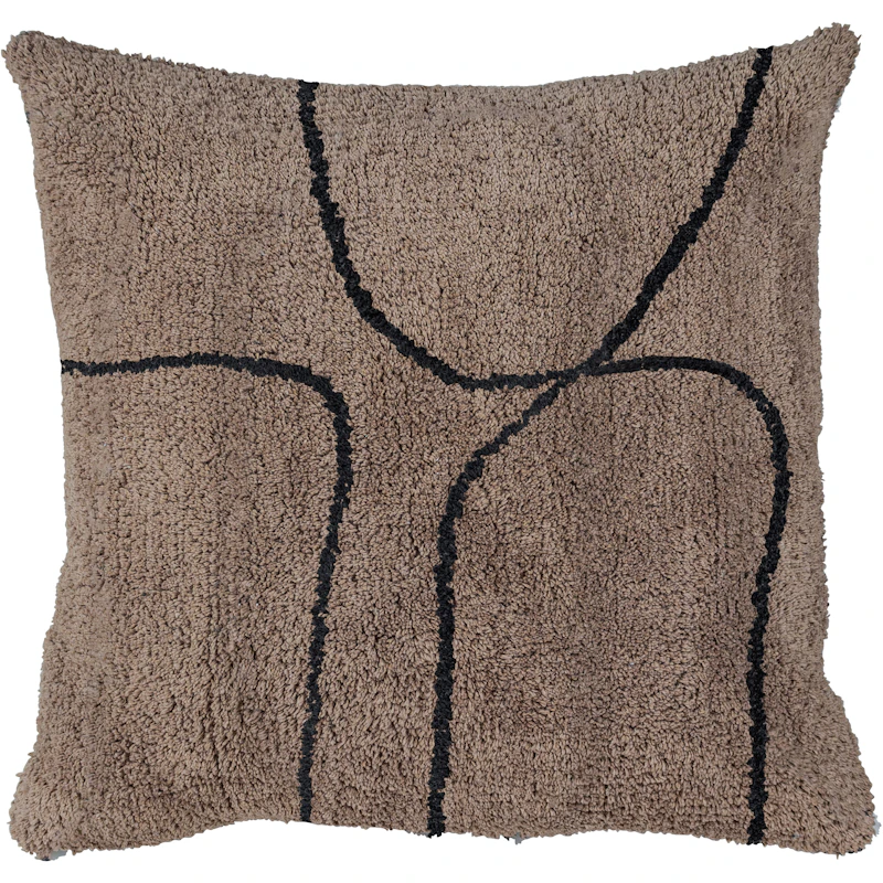 Shadow Cushion Cover 50x50 cm, Brown