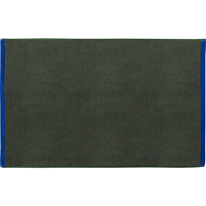 Soft Bath Mat 50x80 cm, Light Blue / Olive Green