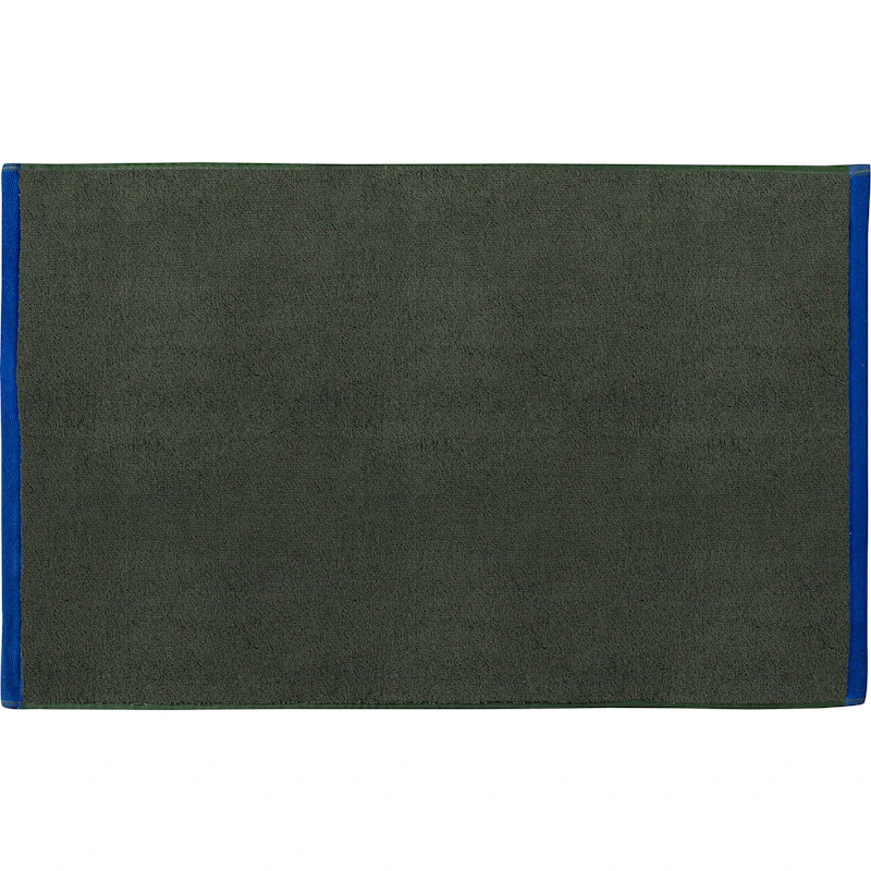 Soft Bath Mat 50x80 cm, Light Blue / Olive Green