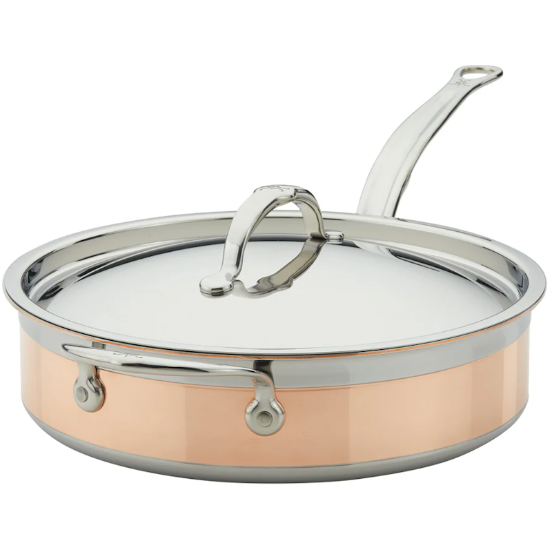 Hestan Copperbond Sauteuse Pan With Handle 26 cm, Copper