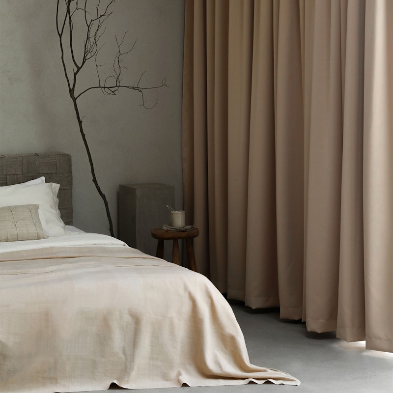 Hotel Blackout Curtain Double Width 290x270 cm, Nature