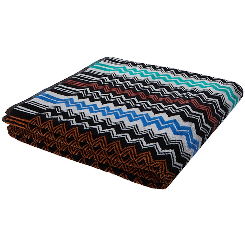 Neoclassic Towel 100x150 cm, Black/Multi
