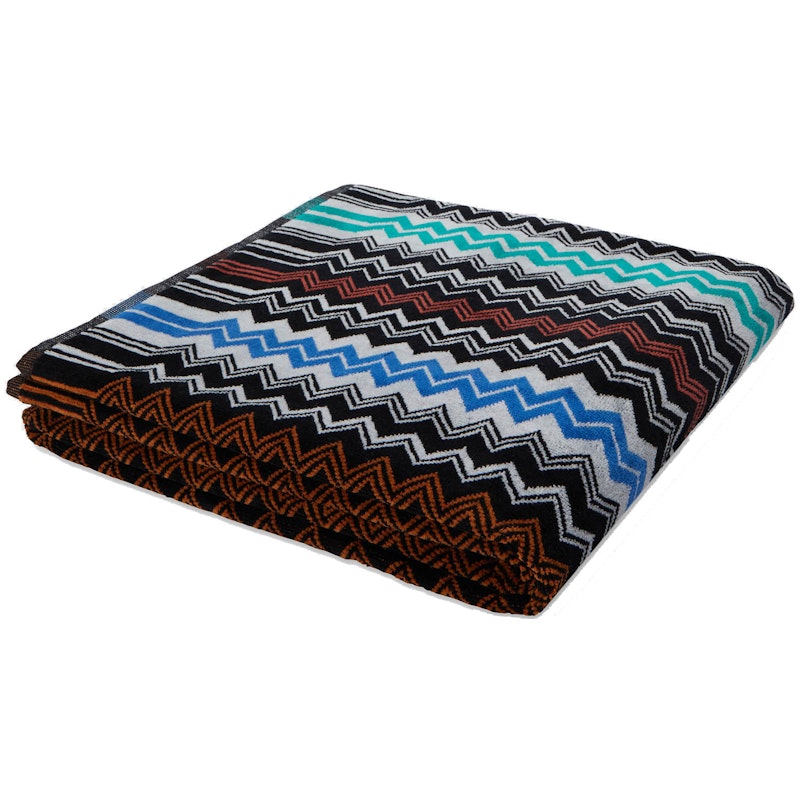 Neoclassic Towel 70x115 cm, Black/Multi