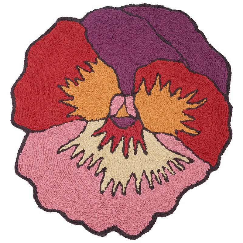 Parma Bath Mat 80 cm, Fuchsia