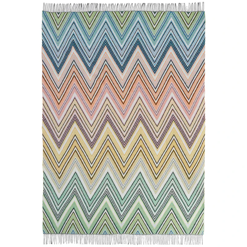 Plume Throw 130x190 cm, Green/Multi