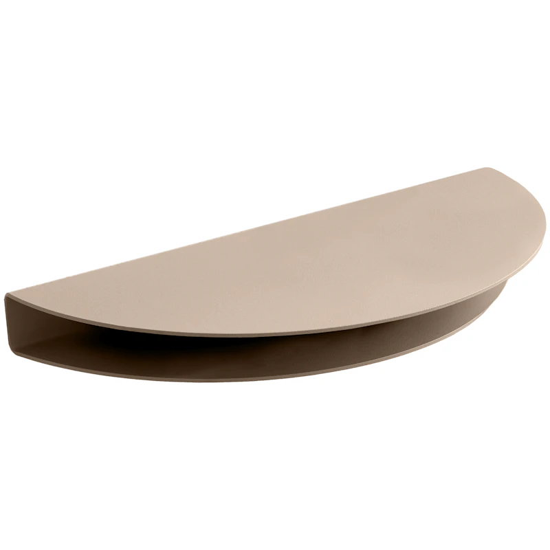 Half Moon Wall Shelf Large, Warm Grey
