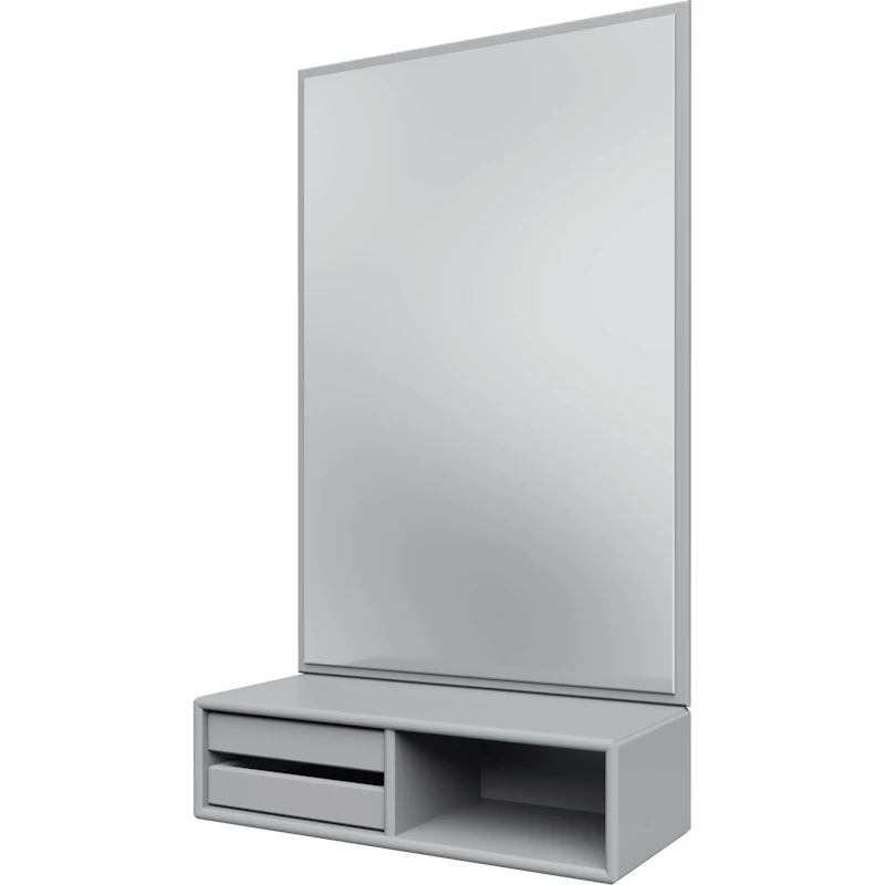 Glance Wall Mirror With Shelf, Fjord