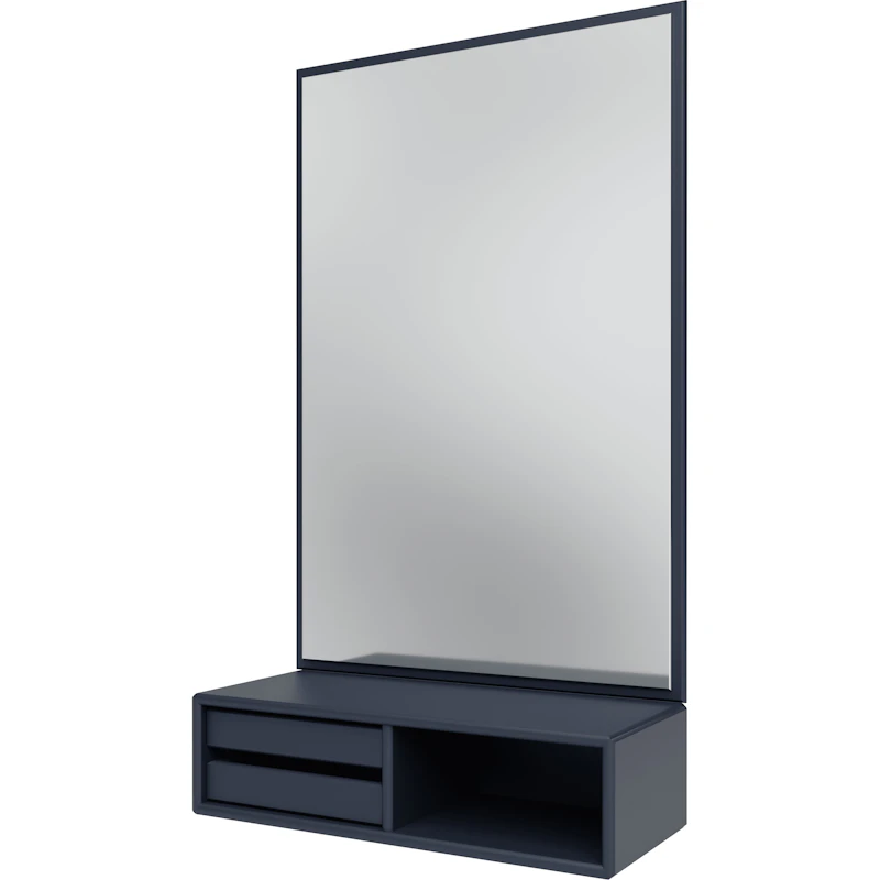 Glance Wall Mirror With Shelf, Shadow