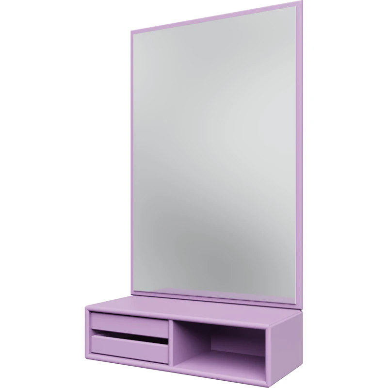 Glance Wall Mirror With Shelf, Iris