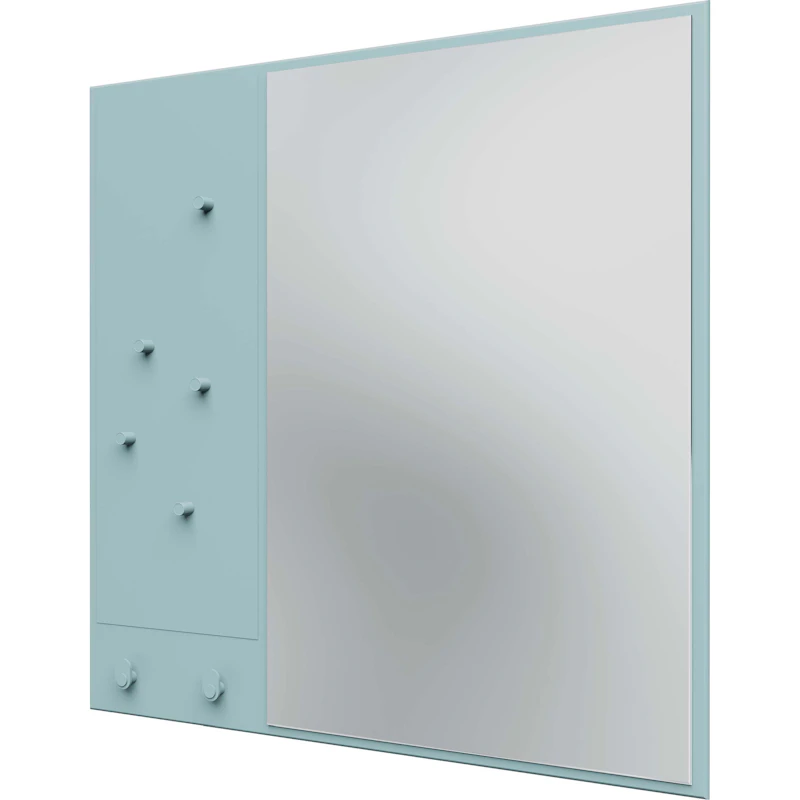 Memo Wall Mirror With Notice Board, Flint